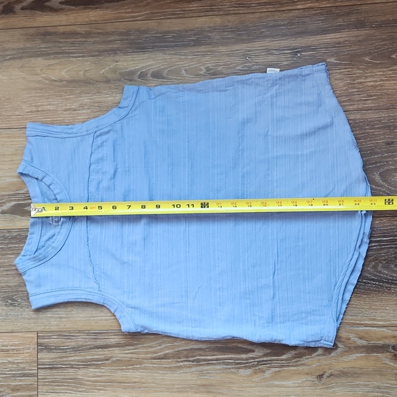 NWOT Eddie Bauer Raw Edge Blue Tank Top XS - Picture 9 of 9